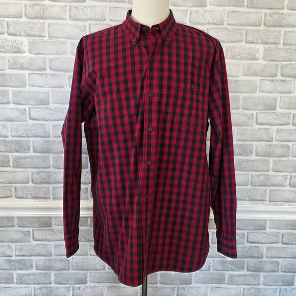 Blue Mountain Red Buffalo Check Shirt Mens XLT Cabin Mountain Lumberjack Cotton - Picture 8 of 8